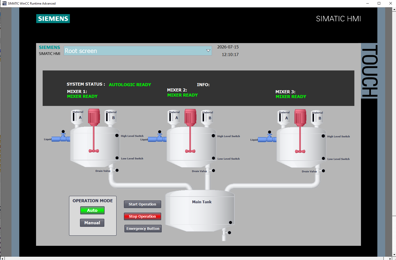 Mixer automation system